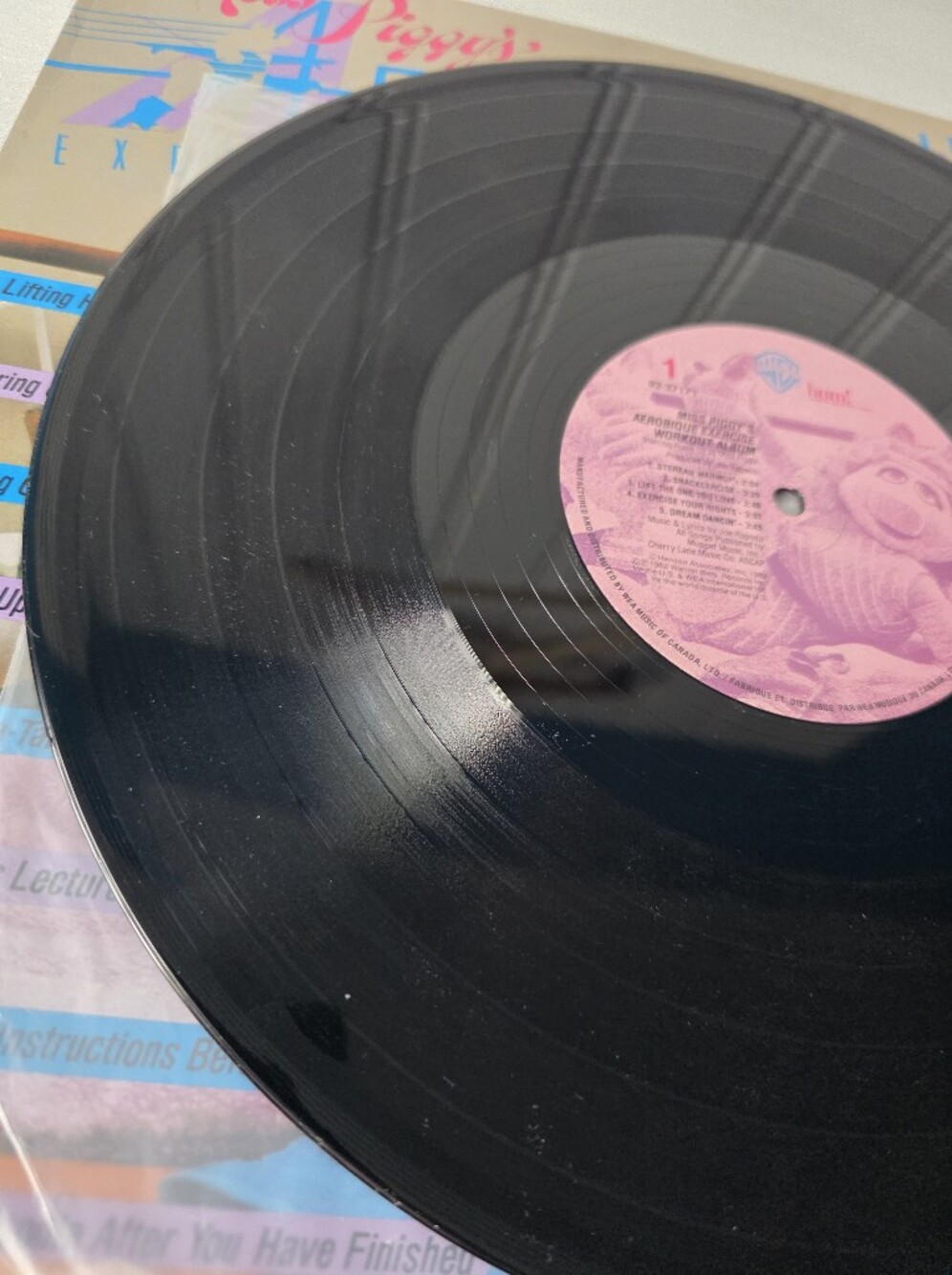 Vintage Miss Piggy's Aerobique Exercise Album Warner Bros 1982 Vinyl LP Record - Picture 11 of 15